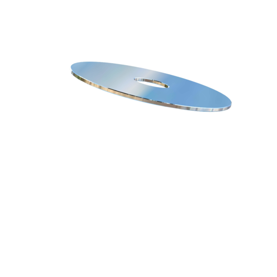 Titanium 5/8 Inch Allied Titanium Fender Washer 0.0665 Thick X 3 Inch Outside Diameter, Grade 2 (CP) Titanium with Polished Finish